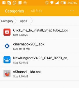 locate app using file manager