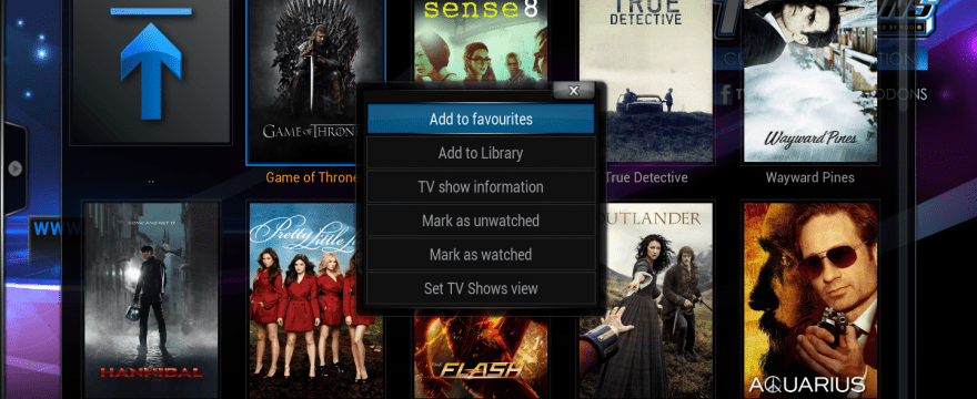 How to save favorites in Cinema Box app